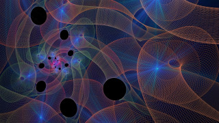 Spiral fractals mandelbrot generative hologram - a red center free wallpaper