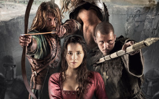 Group people cave bow arrow - a cave free wallpaper