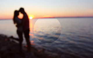 Beach kiss sunset reflection ocean - a couple kissing free wallpaper