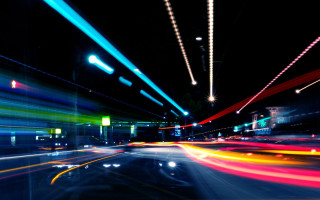City street night lights motionblur - david imms free wallpaper for desktop