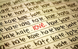 Paper writing red black excessivism - free love wallpaper for desktop