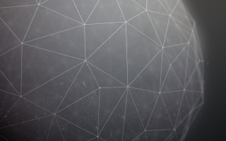 White object lines dots black - line and dots free wallpaper