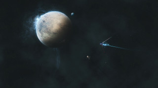 Space station satellite planet smoke - a space station free wallpaper