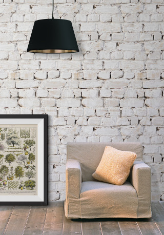 Modern european ink painting brick - a wooden floor in front free wallpaper for mobile