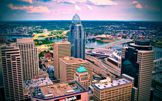 Tokyo cityscape bridge river sunset - a city free wallpaper for desktop