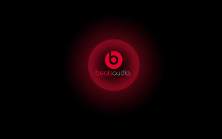 Red circle beatsourdio black background - a red circle free wallpaper for desktop