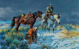 Brothers hildebrandt horses snow dog - brothers hildebrandt free wallpaper