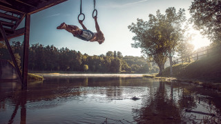 Man swing lake ducks cinematic - duck free wallpaper