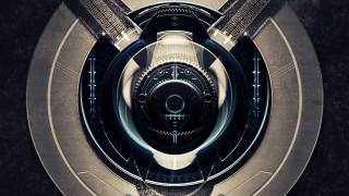 Futuristic machine gear blades planet - cinema 4 d free wallpaper