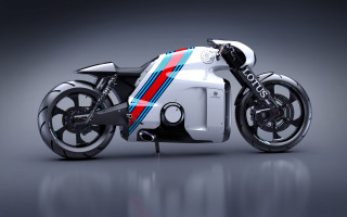 Motorcycle redwhiteblue stripe blackwheel digitalconcept - concept design free wallpaper