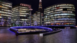 City lights tower bridge architecture - a tower in the background free wallpaper