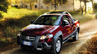 Red pickup truck dirt road - a dirt road free wallpaper for desktop