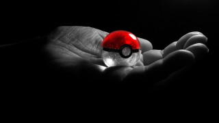 Hand holding pokeball shock art - a hand holding free wallpaper