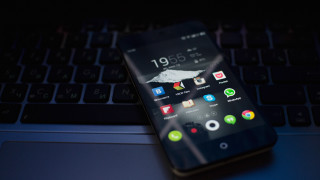 Cell phone keyboard blue dark - a keyboard free wallpaper