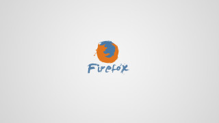 Firefox moon gradient typographic logo - the logo free wallpaper