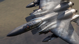 Jet fighter smoke landing precisionism 2 - colin hayes free wallpaper