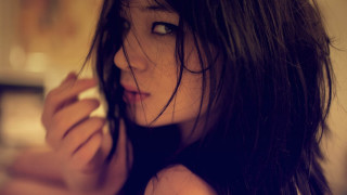 Chen lu serious black hair - seductive look free wallpaper