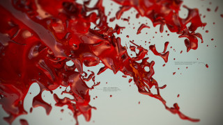 Blood splatter dripping 3d rendered - octane renderer free wallpaper