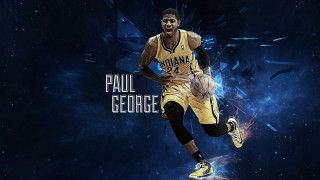 Basketball player running air space - a ball free wallpaper