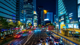 City street night holography tokyo - tall building free wallpaper for desktop