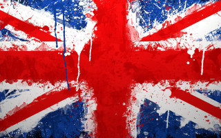 British flag paint splatters grunge - british free wallpaper