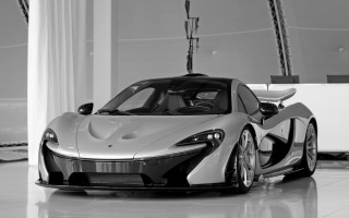 Silver sports car white curtain - chrome free wallpaper