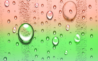 Water droplets window green pink - free textures wallpaper