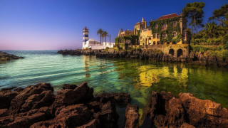 Lighthouse tropical island beach urban - almada negreiro free wallpaper