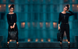 Woman black bag fashion 3d - a black bag free wallpaper