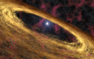 Large yellow starspace blue light - blue light free wallpaper