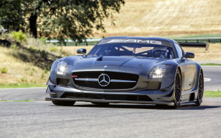 Mercedes sports car race track 3 - vorticism free wallpaper