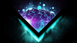 Triangle blue purple bubbles aurora - affinity photo free wallpaper