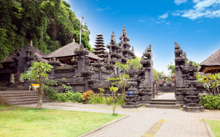 Stone structures green field forest - high detail 8 k free wallpaper