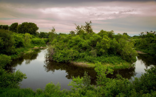 River green trees cloudy sky - alexander brook free wallpaper