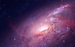 Colorful spiral galaxy space aurora - the center of the picture free wallpaper