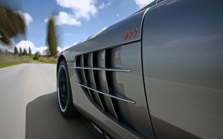 Car road blurry background blue - sharp line free wallpaper for desktop