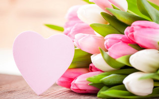 Pink heart paper bouquet flower - flavia bloi free wallpaper