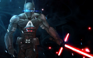 Futuristic suit light saber glowing - a light saber free wallpaper