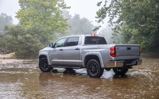 Silver truck river forest cloudy - a river next free wallpaper