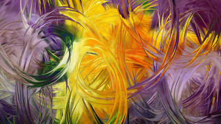Yellow purple flower abstract brenner - yellow center free wallpaper