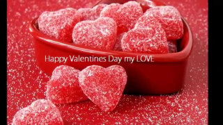 Red bowl heart candy tablecloth - candy free wallpaper