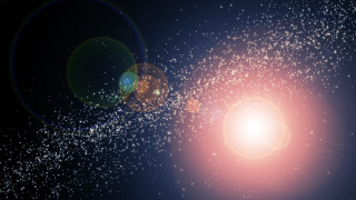 Bright light stars astronaut space - star and dust free wallpaper