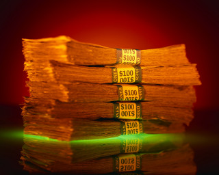 Stacks of 100 bills red - charles martin free wallpaper