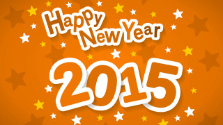 Happy new year 2013 orange - free new year wallpaper for desktop