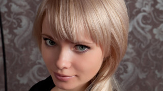 Elina karimova blonde blue eyes 5 - shaded free wallpaper