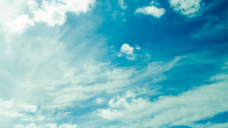 Plane clouds blue sky mountain 2 - free sky wallpaper