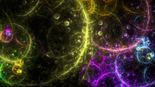 Colorful bubbles abstract generative energy - particle free wallpaper