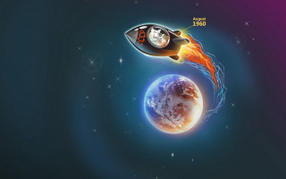 Space shuttle earth rocket star - a space shuttle free wallpaper