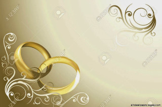 Wedding card gold rings background - a gold background free wallpaper