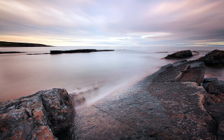 Long exposure water rocks cloudy - long exposure free wallpaper